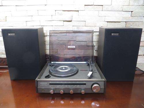 VINTAGE SANYO LP RECORD PLAYER (Perfect working condition with Speakers Included)