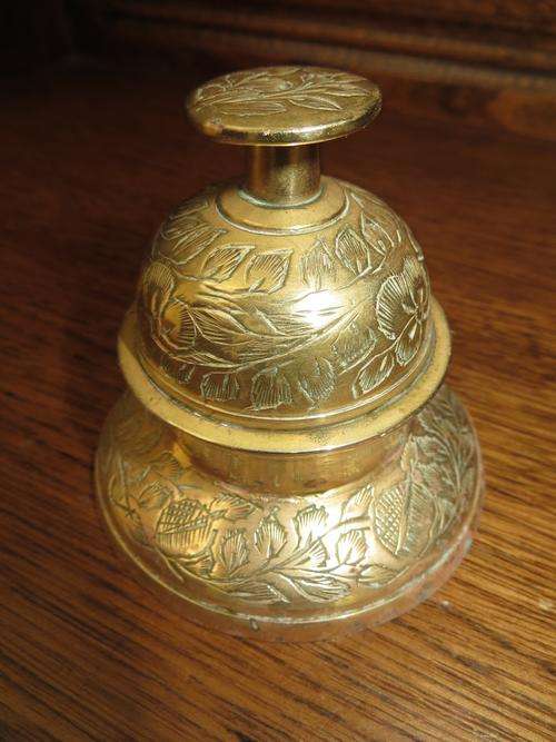 Indian Brass Claw Bell with Stand