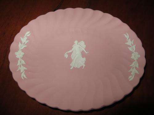 Wedgwood Dancing Hours pink Jasperware plate..Beautiful!