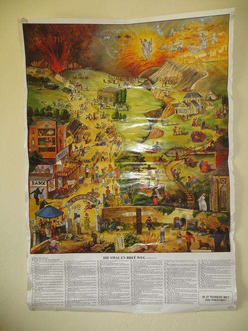 DIE SMAL EN BREE WEG AFRIKAANS POSTER