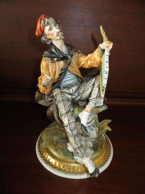 Large Tyche Tosca Capodimonte Porcelain Italian Artist/Painter Figurine