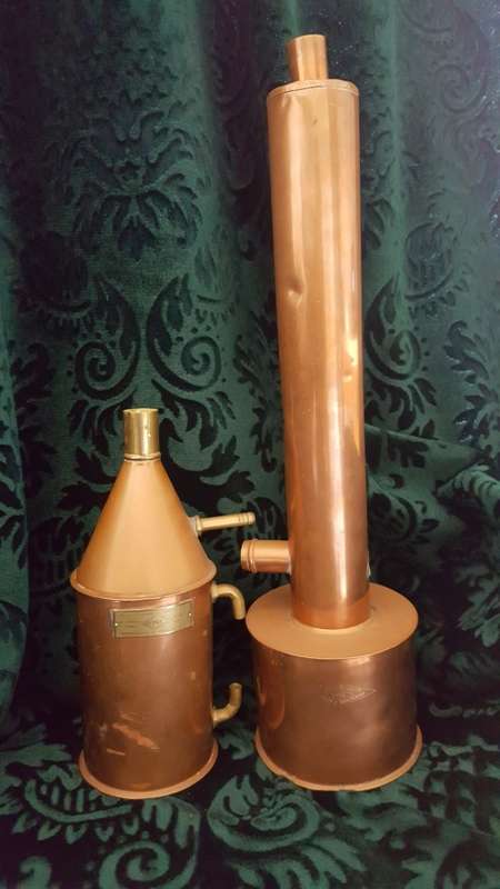 Antique w&j george & becker ltd london nivoc copper distillery still moonshine/Witblits