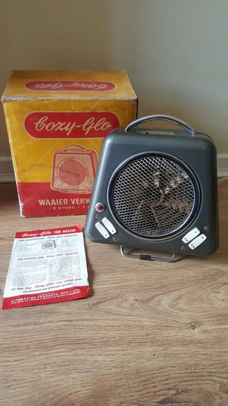 Coxy-Glo Enamel Retro Fan / Heater