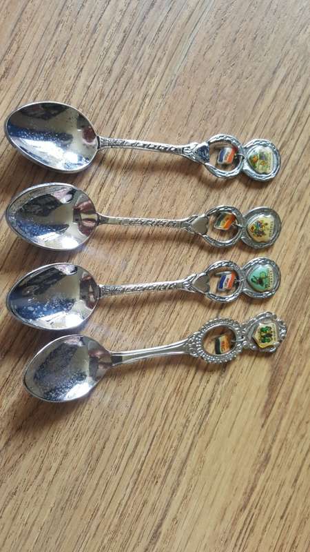 Vintage Souvenir Spoons (Old South African Apartheid Flag)