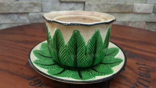 Vintage Japanese Maruhon Ware porcelain Planter