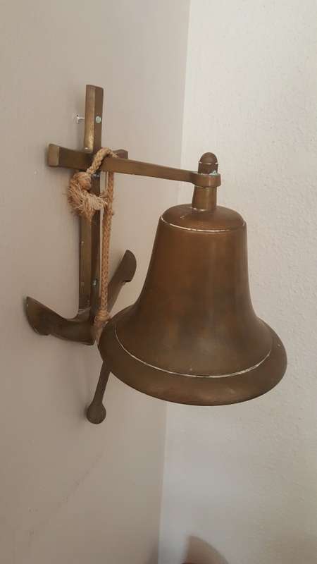 Large Vintage Maritime Nautical Ships Boat Solid Brass Bell with Gong