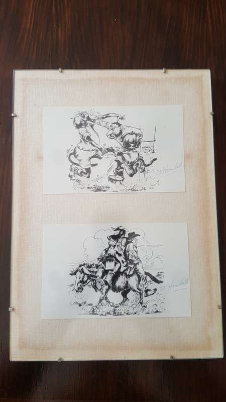 Original Hand Signed T.O Honiball Comic Cartoon