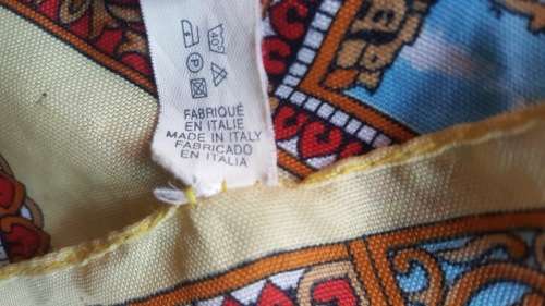 Vintage italian Souvenir Polyester Scarf of Venice/Venezia