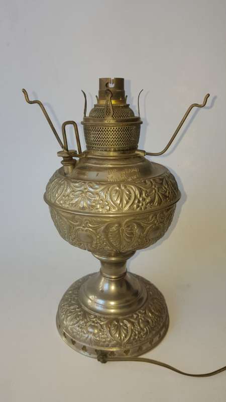 The Miller Lamp Made in USA Oil Lamp (But has been rewired)