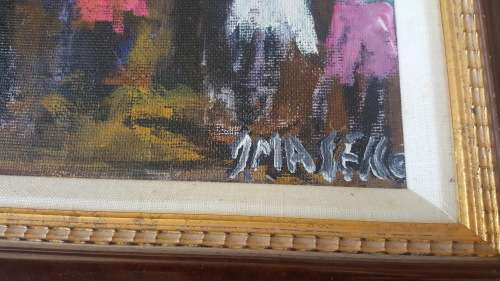 Joe Maseko (1940 - 2008) Original Oil Painting Signed and Framed