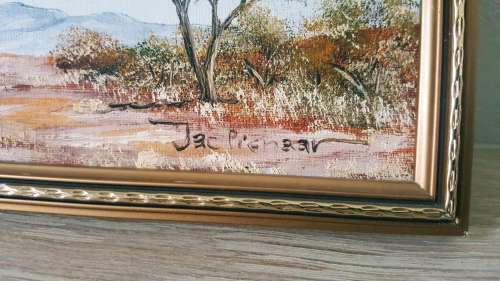 FRAMED BUSHVELD LANDSCAPE OIL PAINTING BY JAC PIENAAR