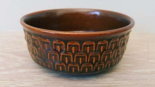 VINTAGE/RETRO WEDGWOOD,WEDGEWOOD PENNINE BROWN BOWL