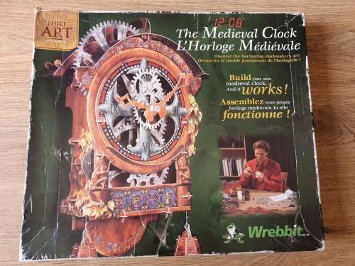 New Wrebbit Built Art Collection Medieval Clock 3D Unassembled Model