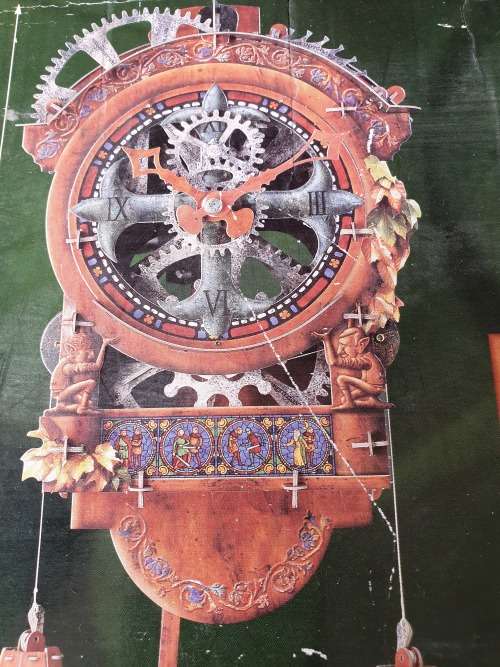 New Wrebbit Built Art Collection Medieval Clock 3D Unassembled Model