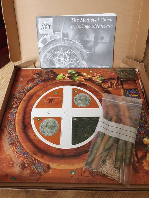New Wrebbit Built Art Collection Medieval Clock 3D Unassembled Model