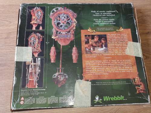 New Wrebbit Built Art Collection Medieval Clock 3D Unassembled Model