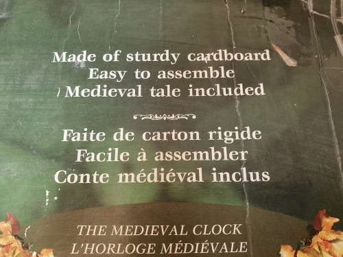 New Wrebbit Built Art Collection Medieval Clock 3D Unassembled Model
