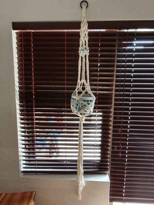 Vintage Retro Mid Century Macrame Plant Hanger