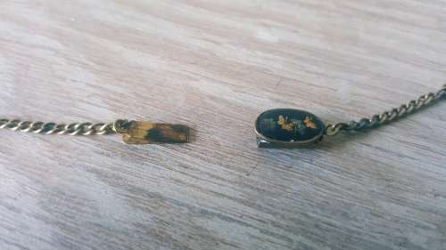 Vintage Japanese Damascene necklace