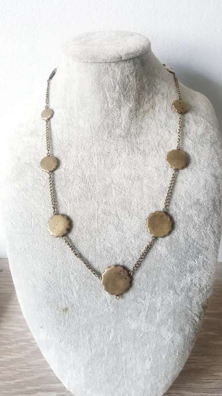 Vintage Japanese Damascene necklace