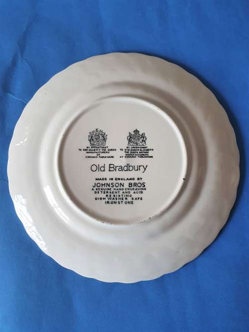 Johnson Brothers Old Bradbury Blue Bread Butter Plate