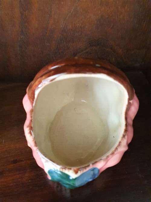 SOUTH AFRICAN LUCIA WARE BRIGHT COLOURFUL FLOWER PORCELAIN BASKET