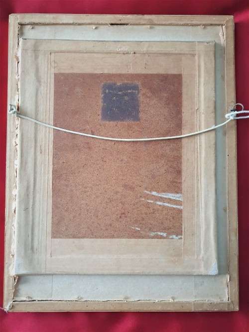 Vintage Framed Handmade Tapestrie of The Laughing Cavalier (1624)