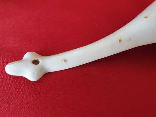 ANTIQUE CHINESE LARGE PORCELAIN HANDPAINTED SPOON