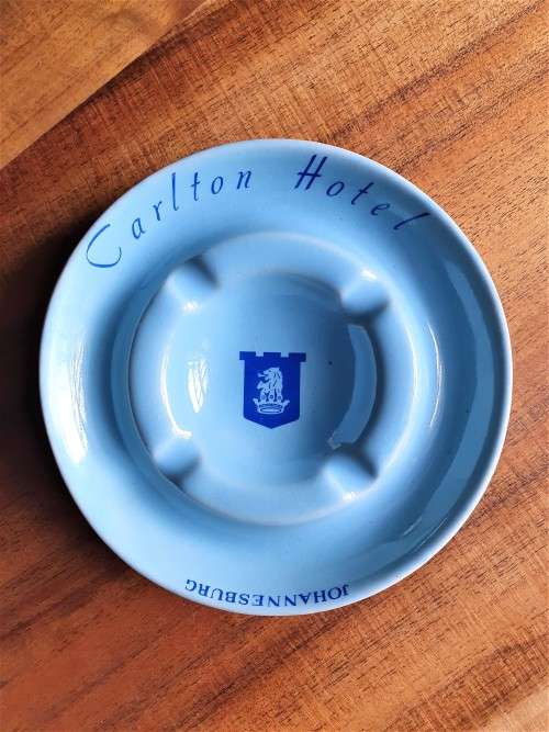 VINTAGE CARLTON HOTEL JOHANNESBURG FLORA ANN PORCELAIN ASHTRAY