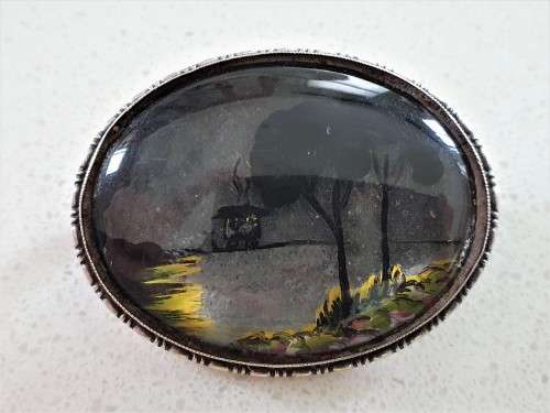 Vintage Thomas L Mott Sterling Silver Art Deco TLM Brooch Pin
