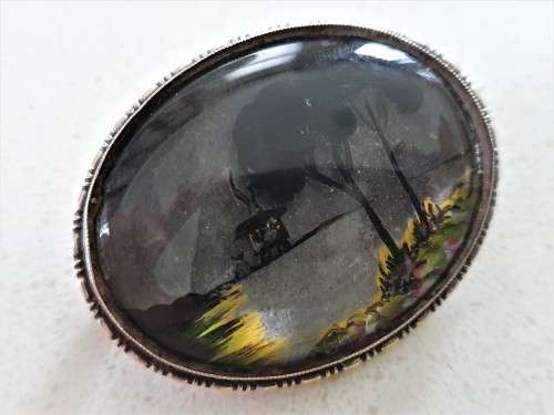 Vintage Thomas L Mott Sterling Silver Art Deco TLM Brooch Pin