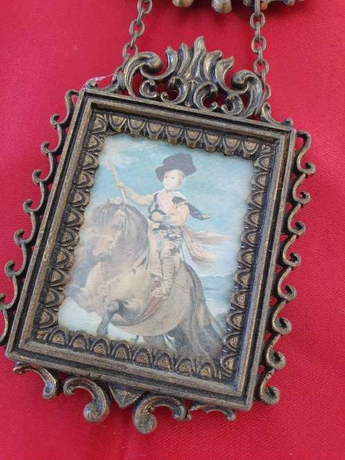 ORNATE ITALY BRASS WALL HANGING FRAMES