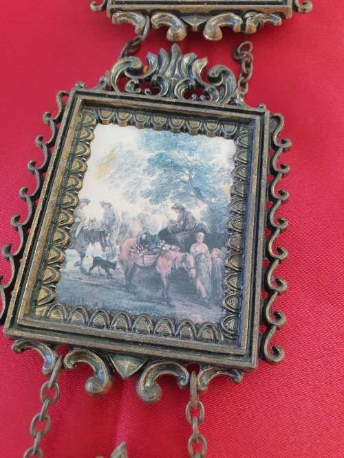 ORNATE ITALY BRASS WALL HANGING FRAMES