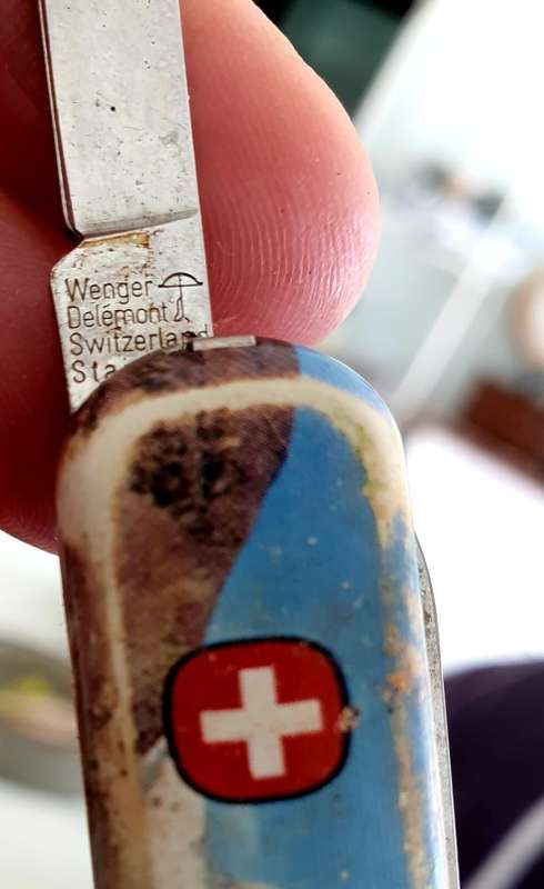 Vintage Wenger Delemont Swiss Army Pocket Knife