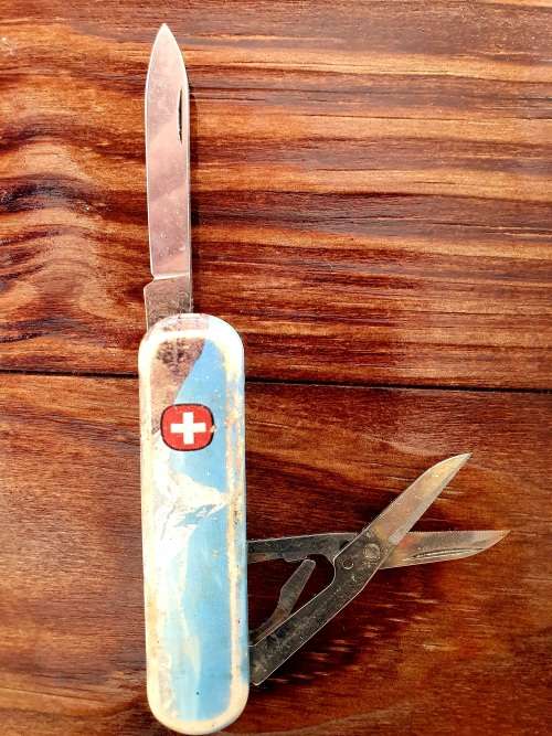 Vintage Wenger Delemont Swiss Army Pocket Knife