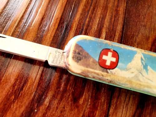 Vintage Wenger Delemont Swiss Army Pocket Knife