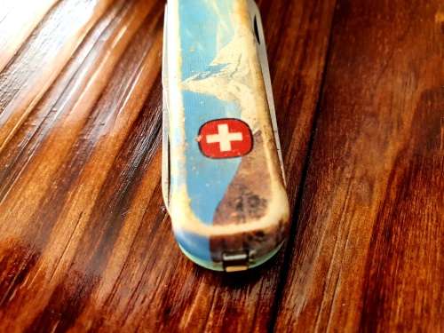 Vintage Wenger Delemont Swiss Army Pocket Knife