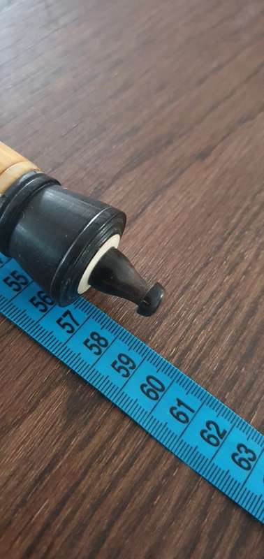 Vintage Chinese Opium Bone Pipe Hand craved artwork