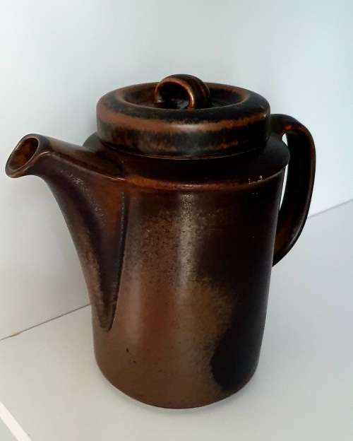 Large Arabia of Finland Coffee Pot Ruska Pattern