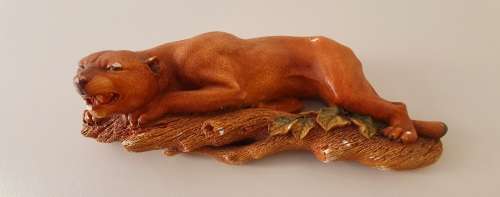 Bossons England Puma / Cougar chalkware figure