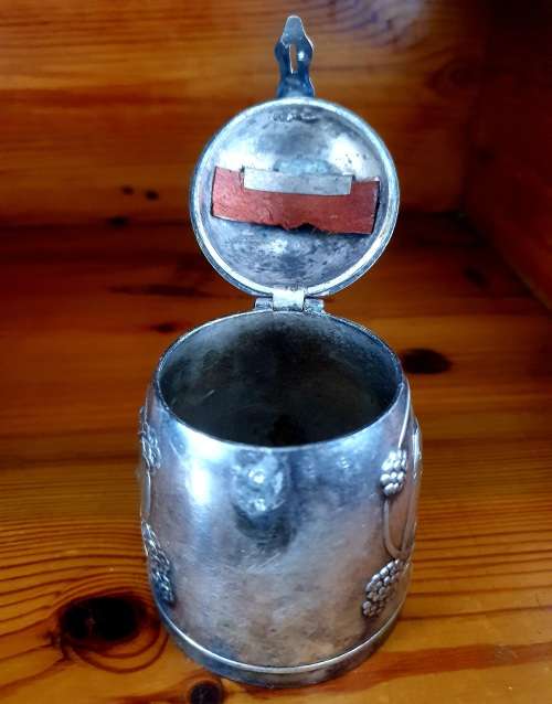 ANTIQUE ART NOUVEAU GERMAN WMF SILVER CHILDS SAVING BANK