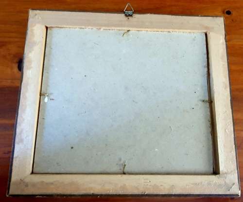 Vintage Handpainted Glass Artwork