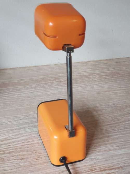 Vintage Retro Orange and White Desk Lamp  Extendable  Lampina
