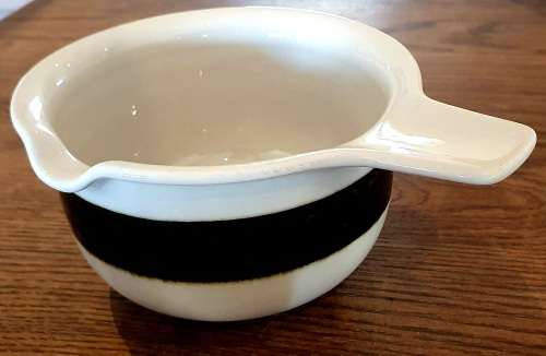 Karelia Arabia Finland Brown Bands Stoneware Open Sauce Gravy Boat