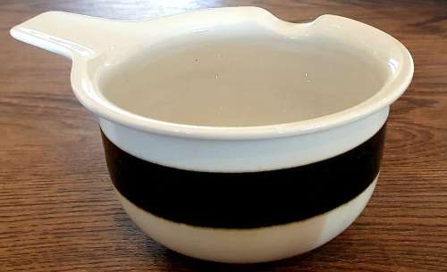 Karelia Arabia Finland Brown Bands Stoneware Open Sauce Gravy Boat
