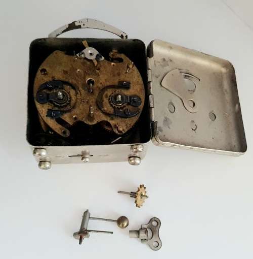 Antique Lenzkirch German Alarm Travel Clock