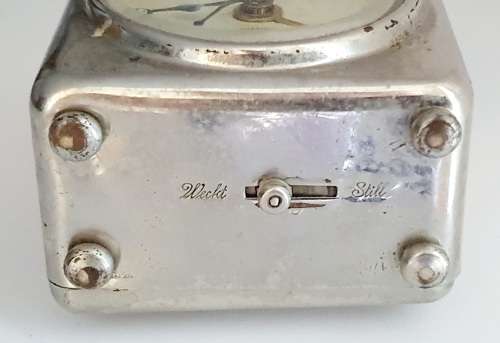 Antique Lenzkirch German Alarm Travel Clock