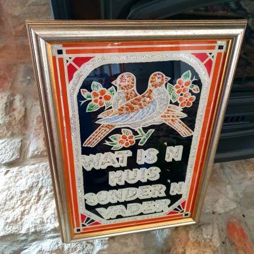 Religious Afrikaans Foil Glass Art