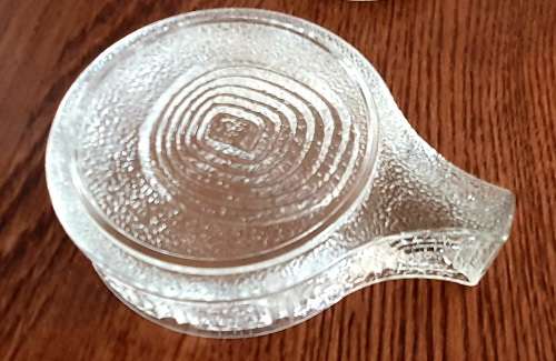 Pair of Finland/Swedish Scandinavian glass tealight/candle holder