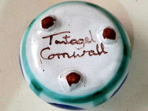 Tintagel Cornwall Pottery footed Vase (England)